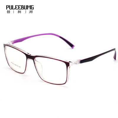 

Puleebumg spectacle frame men and women general sports type full frame of the influx of people simple myopia optical flat light P1