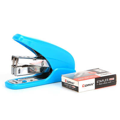 

COMIX 10 office combination set portable effort of the stapler staples color random office stationery B3092