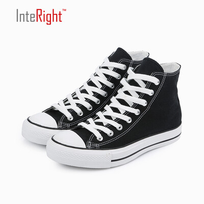 

INTERIGHT ladies classic high to help fashion casual canvas shoes black 38