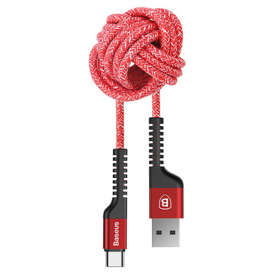 

Thinkus (Baseus) Andrews data line has been proof burst data line Huawei p10mate9 glory V8 / 9 millet 5 / 5s mobile phone charging cable type-c data cable 1 m red