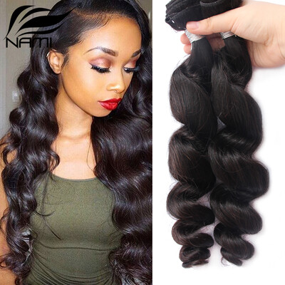 

Nami Hair Brazilian Virgin Hair Loose Wave 3 Piece 100% Unprocessed Hair Extensions Human Hair Weave Bundles Shipping Free