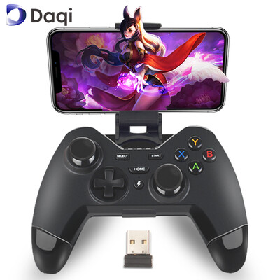 

Daqi шахта меч S2 Plus Bluetooth беспроводной игровой контроллер поддержки вибрации совместимый PC / Android / Apple / TV / PS3 CF адаптер слава корзины King Street