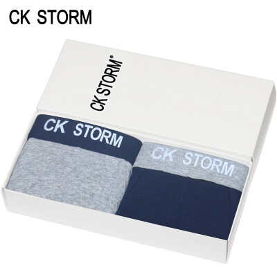 

CK STORM men's underwear flat pants combed cotton U lapel bag three-dimensional parcel ck storm series male underwear 2 gift box