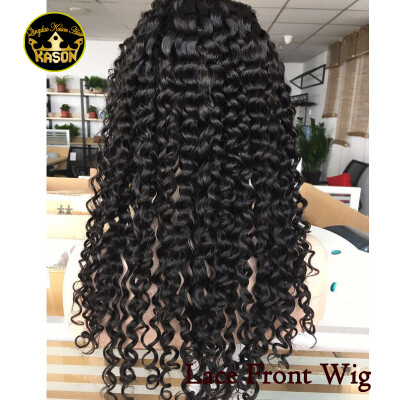 

Kason Density 130 Lace Front Wig Brazilian Deep Curly Lace Wig Unprocessed Virgin Brazilian Human Hair Wig With Baby Hair