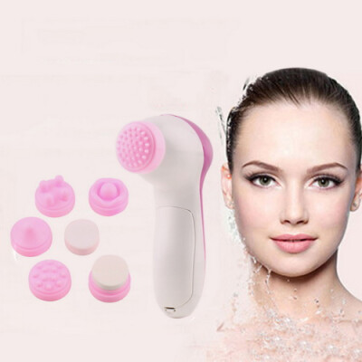 

6 in 1 Multifunction Electrical Facial Cleansing Brush Spa Operated Kit