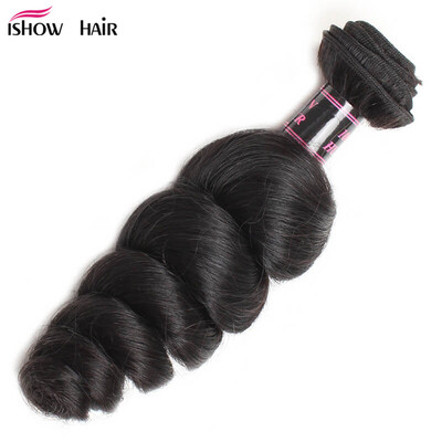 

Top Sale 1 Bundle Перуанские волосы Virgin Loose Wave Unprocessed Перуанская свободная волна 100g / Pc Дешевые перуанские палочки для волос