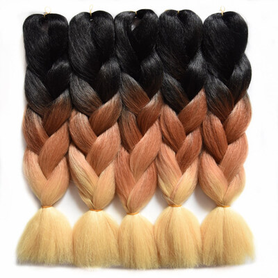 

1pcspack Chorliss 24" Ombre Braiding Hair Crochet Braids Synthetic Crochet Hair Extension 100gpack