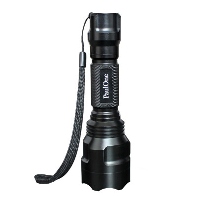 

Paulone T6 light flashlight C8 10W 500 meters long-range charge waterproof 1 flashlight +1 charger +1 battery +1 bike clip ZY007-T6