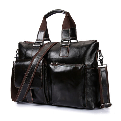 

Genuine leather mens bags hand the bill of lading shoulder inclined shoulder bag tide restoring ancient ways in Europe&the le