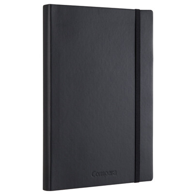 

COMIX) B5 154 Business Leather Notebook / Notepad / Diary Compera Elite Series Black Office Stationery C8001