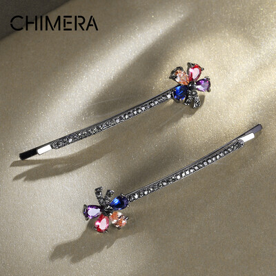 

Chimera (CHIMERA) hair accessories headdress colorful flower bangs clip a pair of color