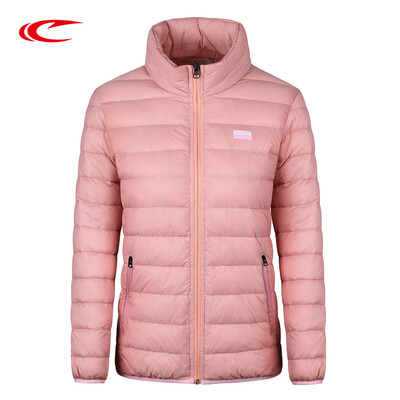 

SAIQI Light Sports Down Мужчины Женщины 2017 Зимняя модная стойка Воротник Короткая теплая Ультра Утка вниз Куртка Верхняя одежда