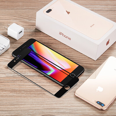 

Миллиард цветов (ESR) iPhone7 стальной поверхности пленки полноэкранные 3D полный охват мягкой границы пленки сломанной стали защитная пленка HD телефон черный