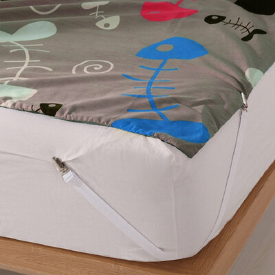 

Zero Quest LIVTOR Hotel Traveling Dirty Sleeping Bag Elastic Fixing Household Sheets Elastic Bandage 4 Pack