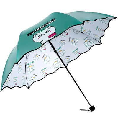 

Paradise umbrella color plastic UPF50 transfer 30 sun umbrella sunny umbrella 31835E lake green