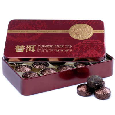 

Chinese Yunnan Mini Pu Er Ripe Tea Iron Box F23