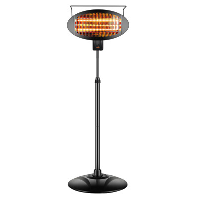 

Sundate Halogen Patio Heater IndoorOutdoor Electric Vertical Heater with 3 Power Levels PHP-1500DI