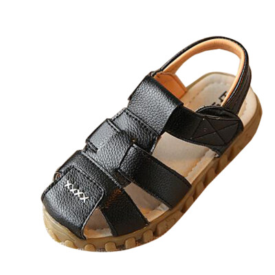 

Kids Sandals Boy Leather Closed Toe Beach Flats Oxford Water Shoes loafer