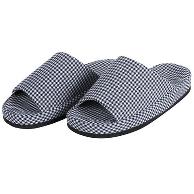

Jingdong supermarket the United States is still goods meishangpin Four Seasons Couples home small grid cotton cloth pellets at the end of slippers male models are dark blue for 40-43 yards 1000