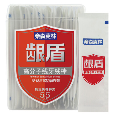 

Nice and Caring gingham scalloped dental floss stick 55 boxes (separate package
