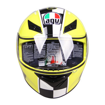 

AGV K3 TOP шлем мужской и женский шлем анфас бежать шлем езды шлем итальянский мотоцикл гоночный желтый корону 8 XL