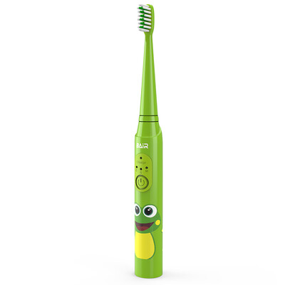 

BAIR K3 Childrens Electric Toothbrush Sonic Shock Rechargeable Soft Bristles Charging 3-6-12 Child Waterproof Apple Green Host 8 Brush Head