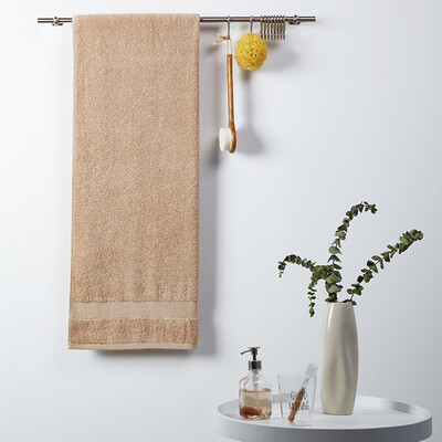 

Jia Bai towel textile plain cotton towel brown 70 140cm 430 g Article