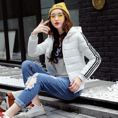 

Cotton coat winter three new feathers down jacket women short paragraph Korean version of Slim small cotton-padded jacket