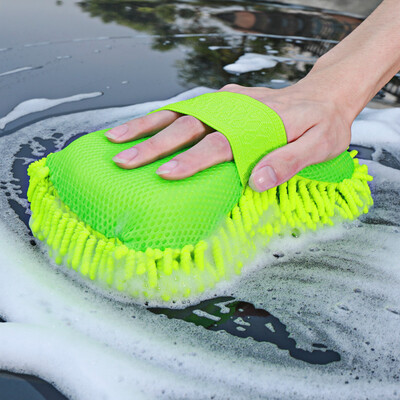 

CarSetCity chenille long rod retractable car wash mop car wash brush car scorpion cleaning car mop car wash tool car supplies green
