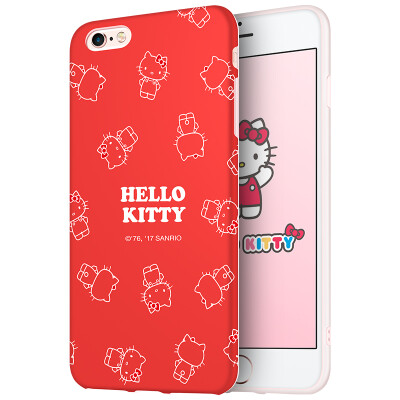 

Hello Kitty Apple 6 / 6s Plus Mobile Shell iPhone6 ​​/ 6s Plus Cartoon Sleeve All-In-One Silicone Shock-Softshell 5.5 "Phantasy Hello Kitty Red