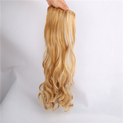 

Brazilian Body Wave Clip in Synthetic Hair Extension Clip-in 7PcsSet Long Wavy Heat Resistant Hair Pieces 27613