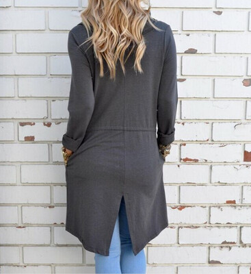 

Women Cardigan Autumn Long Sleeve Irregular Long Female Grey Thin Sweater Loose Ladies Coat Slim Elegant Outerwear LJ5004C