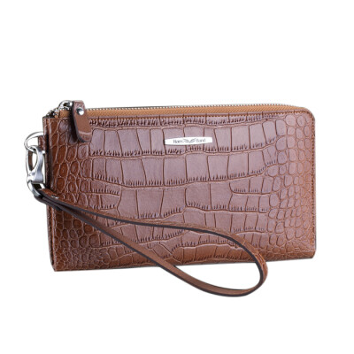 

HansBand® 2015 New Arrival High Quality Women Wallet Crocodile Genuine Leather Clutch Candy Color Long Designer Purse 4 colors