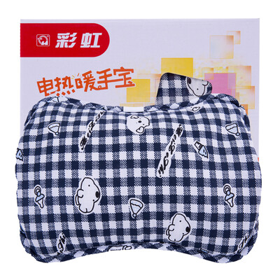 

Rainbow hand warmers double hand detachable washable cloth set electric hot water bottle rechargeable warm treasure has been injected water heating water bag