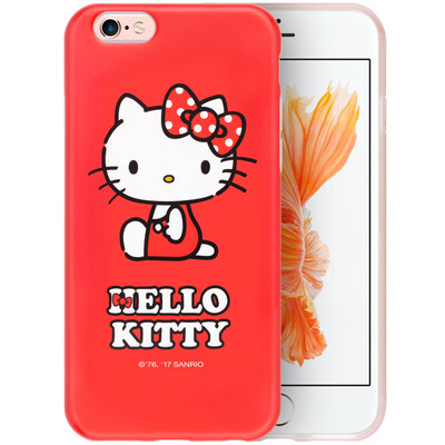 

Hello Kitty Apple 6 / 6s Plus Mobile Shell iPhone6 ​​/ 6s Plus Cartoon Sleeve All-In-One Silicone Shatterproof Soft Shell 5.5inch Sitting Hello Kitty