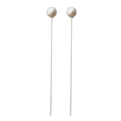 

Luo Linglong s925 sterling Pearl ear-rings silver earring women fashion earring jewelry