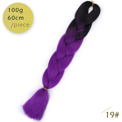 

AISI HAIR 100g / pcs 24inch   Kanekalon гигантский   косы Волосыломбер Две тонныЦветные синтетические волосы для кукол Вязание крю
