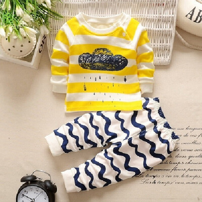 

2017 Autumn Winter Baby Boy Girl Clothes Long Sleeve Top Pants 2pcs Suit Baby Clothing Set Newborn Kids Clothing