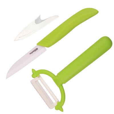 

Porcelain knife (MYCERA) ceramic knife cut fruit knife set two-piece multi-function knife baby food knife (green) TA01F