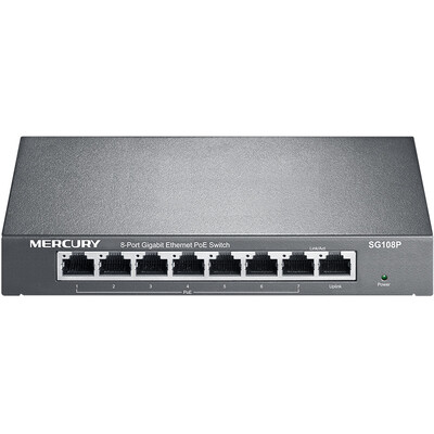 

Mercury MERCURY SG108P 8-port Gigabit PoE power supply switch enterprise engineering monitoring network splitter