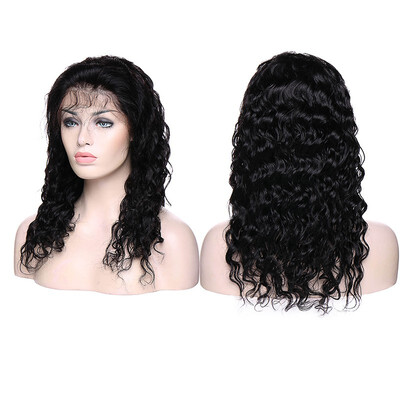 

22 Inches Lace Front Human Hair Wigs Water Wave Straight Virgin Human Hair Wigs With Hair Wigs For Women With Baby Hair
