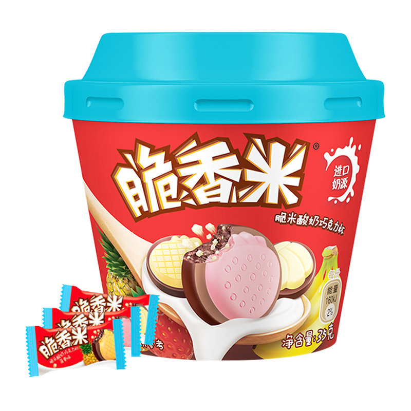 脆香米脆米酸奶巧克力杯35g