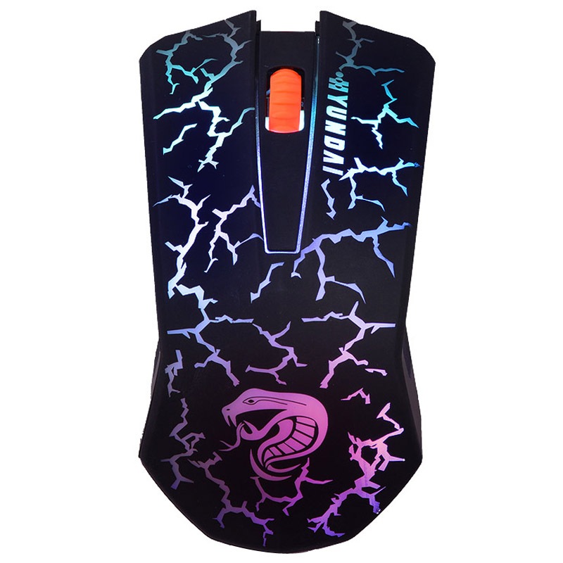 

HYUNDAI Красочные Радуга дыхание Gaming Mouse дефолт