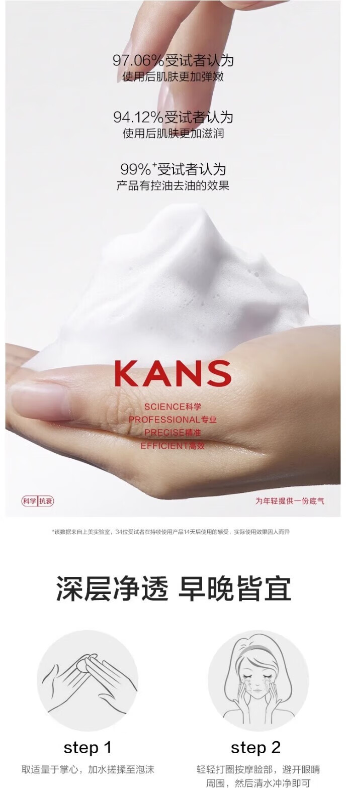韩束红蛮腰洗面奶女氨基酸温和清洁敏感肌控油收缩毛孔送女友妈妈礼物 【混油皮适用】水光升级洁面200g