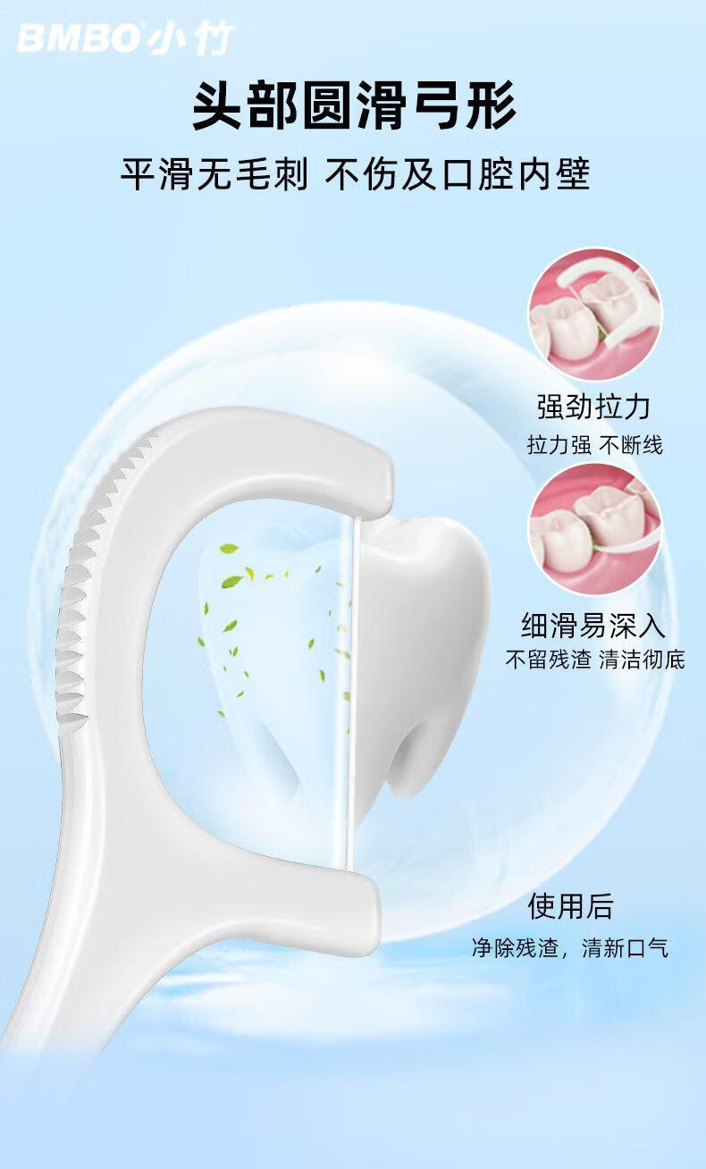 南暖美妆护肤其他美妆工具美1牙1牙1线1口1腔1清1洁1超细1牙1线1盒1装 盒装牙线 200支 【4盒】