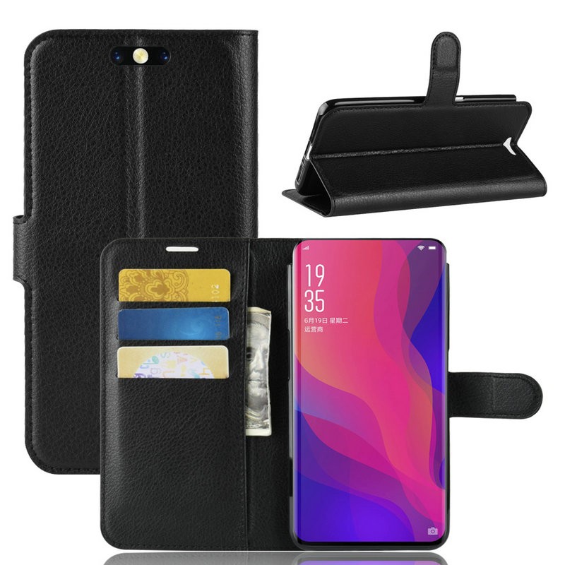 

WIERSS черный для Oppo Find X, Кошелек для телефона для Oppo Найти X PAFT00 PAFM00