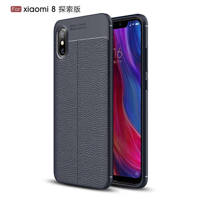 

Fecoprior Темно-синий, Задняя обложка для Xiaomi Mi 8 Explorer Edition Чехол Mi8