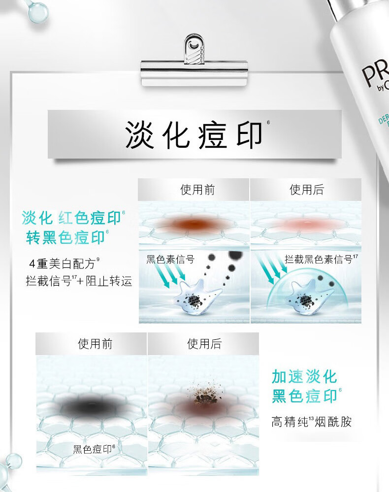 玉兰油（OLAY）淡斑小白瓶二代护肤礼盒美白精华液烟酰胺痘印小样旅行装女友生日 【共35ml】淡斑小白瓶4支