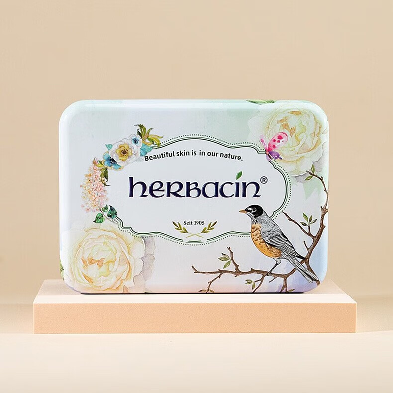 HERBACIN德国贺本清小雏菊小洋甘菊护手霜礼盒套装礼品团购三八妇女节礼物 小甘菊护手霜20ml+唇膏4.8g