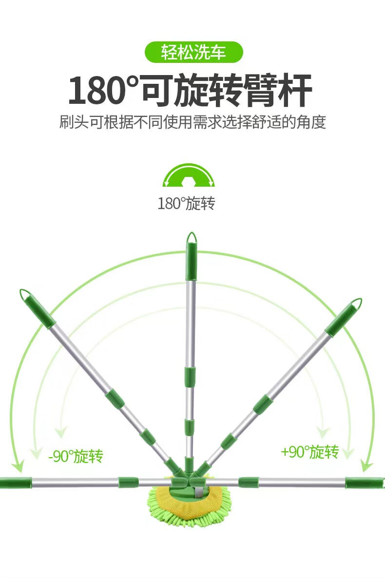 10，GNBRICL【精選百貨】洗車拖把刷車擦車撣子毛刷子軟毛拖把不傷車替換清洗 備用套